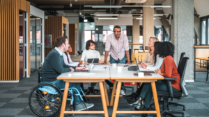 Modern remote office setup used by the Evolve Digital Strategy team to deliver expert digital marketing services