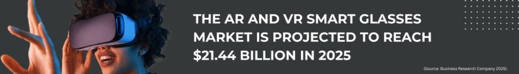 The AR and VR Smart Glasses Market Is Projected to Reach $21.44 Billion in 2025