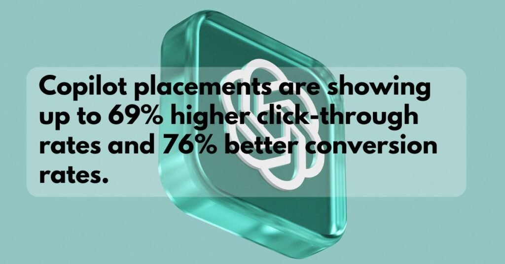 Microsoft Copilot chat showing an AI-powered ad recommendation