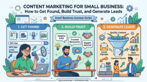 Featured image for blog Content Marketing for Small Business Get Found, Build Trust, Generate Leads